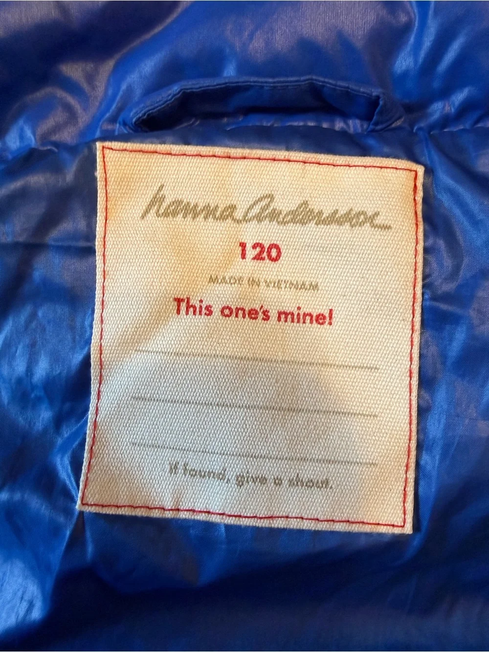 Hanna Andersson insulated puffer